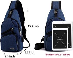 img 2 attached to 🎒 Multi-functional Women's Backpack with Crossbody and Shoulder Straps, featuring Charging Port – Ideal for Casual Daypack Use