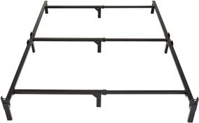 img 4 attached to 🛏️ Amazon Basics Metal Bed Frame: Sturdy 9-Leg Base for Queen Size Box Spring and Mattress - Easy Tool-Free Assembly, 79.5 x 60-Inches