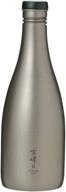 🍶 snow peak men's titanium sake bottle: lightweight and durable elegance logo