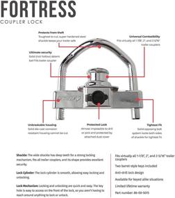 img 3 attached to 🔒 Быстрый замок Fastway Fortress 86-00-5015 для универсального максимальной безопасности для соединительных элементов диаметром 1 7/8", 2" и 2 5/16
