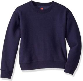 img 1 attached to 👚 Hanes Girls' Big EcoSmart Graphic Sweatshirt: Comfort meets Style