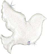 🕊️ 34-inch pearl white dove-shaped balloon логотип