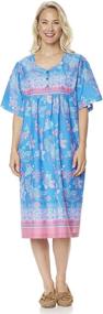 img 4 attached to AmeriMark Border Print Patio Dress Women's Clothing for Dresses