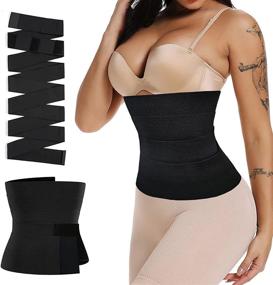 img 4 attached to 🌸 Snatch Me Up Bandage Wrap: Invisible Lumbar Waist Support Trainer Belt for Women