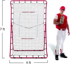 img 2 attached to Rukket Pro Pitch Back Baseball/Softball Rebounder - Pitching and Throwing Practice Partner with Adjustable Angle Pitchback Trainer