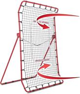 rukket pro pitch back baseball/softball rebounder - pitching and throwing practice partner with adjustable angle pitchback trainer logo