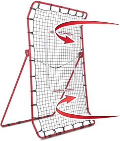 img 4 attached to Rukket Pro Pitch Back Baseball/Softball Rebounder - Pitching and Throwing Practice Partner with Adjustable Angle Pitchback Trainer