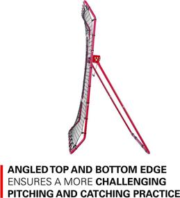 img 1 attached to Rukket Pro Pitch Back Baseball/Softball Rebounder - Pitching and Throwing Practice Partner with Adjustable Angle Pitchback Trainer