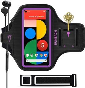 img 4 attached to 🏃 RUNBACH Running Armband Compatible with Samsung Galaxy A60/A51/A50/A32/A30/A20/A10E/A10/A9/A9 Pro/M11/M21/M31