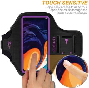 img 2 attached to 🏃 RUNBACH Running Armband Compatible with Samsung Galaxy A60/A51/A50/A32/A30/A20/A10E/A10/A9/A9 Pro/M11/M21/M31