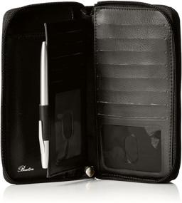 img 1 attached to Efficiently Organize with Buxton Ultimate Double Organizer in Black