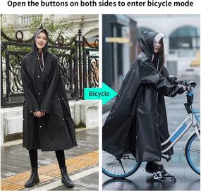 img 1 attached to Multifunctional Raincoat Transformable Poncho Unisex Women's Clothing for Coats, Jackets & Vests