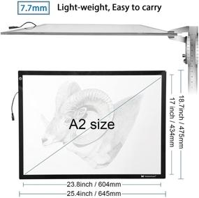 img 3 attached to 🎨 Voilamart A2 LED Tracing Board Light Box - Enhance Your Art & Craft with Dimmable Illumination