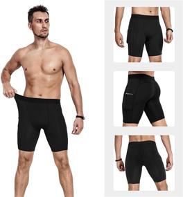 img 3 attached to 🏋️ Niksa Men's Compression Shorts: Optimal Performance in Athletic Apparel