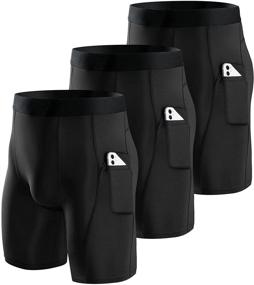 img 4 attached to 🏋️ Niksa Men's Compression Shorts: Optimal Performance in Athletic Apparel