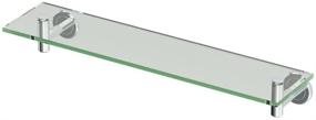 img 3 attached to 🛁 Gatco 4246 Latitude II Glass Shelf: Stylish and Functional Chrome Shelf, Medium Size