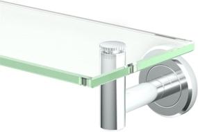 img 4 attached to 🛁 Gatco 4246 Latitude II Glass Shelf: Stylish and Functional Chrome Shelf, Medium Size
