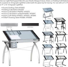 img 1 attached to 🌟 Enhance Your Studio with Studio Designs Light Pad Support Bars in Sleek Silver - 10049