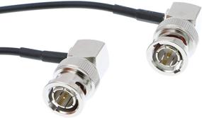 img 3 attached to 🔌 Flexible HD SDI Cable with Right Angle BNC Male to Male Connector for BMCC Video Camera by Alvin's Cables - Blackmagic RG179 Coax