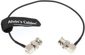 img 1 attached to 🔌 Flexible HD SDI Cable with Right Angle BNC Male to Male Connector for BMCC Video Camera by Alvin's Cables - Blackmagic RG179 Coax