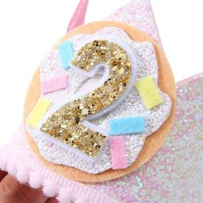 img 3 attached to 🍩 Donut Birthday Crown for Toddler's 2nd Birthday - Two Donut Birthday Hat for Photo Booth Props and Backdrop Cake Smash, Top Two Sweet Birthday Party Supplies for Kids