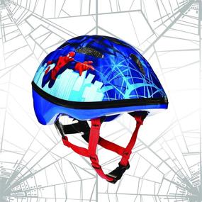 img 1 attached to Protective Spider-Man Helmet for Toddlers 3-5 yrs - Bell Spiderman Spideys Little Web Bike Helmet