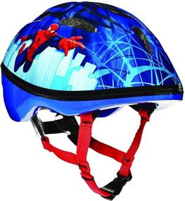 img 4 attached to Protective Spider-Man Helmet for Toddlers 3-5 yrs - Bell Spiderman Spideys Little Web Bike Helmet