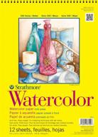 🎨 premium strathmore 360-9 300 series watercolor pad: cold press, 9"x12" - top-quality watercolor pad for artists logo