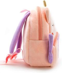 img 3 attached to 🦄 Enchanting Toddler Backpack: Animal Cartoon Unicorn Backpacks for Kids