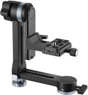 📷 neewer 360° panoramic gimbal tripod head with movable 100mm horizontal axis, qr plate, bubble level | ideal for dslr cameras up to 33lbs/15kg | professional metal build logo