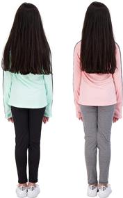 img 1 attached to Hind Athletic Leggings Pink Green Numeric_7 Girls' Clothing for Active