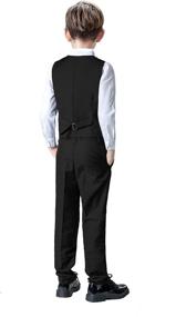 img 2 attached to 🤵 Blue Boys' Wedding Suit Dress-Toddler Clothing for Suits & Sport Coats