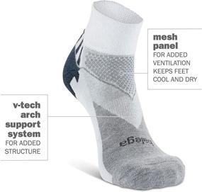 img 2 attached to 🧦 Balega Enduro V-Tech Quarter Socks: Unisex Comfort & Durability (1 Pair)