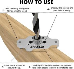 img 1 attached to EVALD Dowel Jig Kit: Create Invisible Shelves with Floating Shelf Brackets & Hidden Brackets