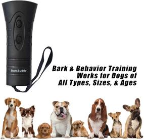 img 3 attached to 🐶 BarxBuddy Ultrasonic Anti-Bark Device with Dual LED Light and Strap – Effective Indoor and Outdoor Dog Training Tool to Stop Barking, Safe for Pets