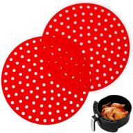 🍽️ kingwora air fryer liners: easy clean, non-stick silicone accessories for 9-inch round fryers (2-pack) logo