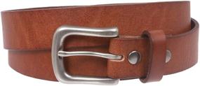 img 4 attached to 👛 Timeless Charm: Tanned Skinny Vintage Cowhide Leather Women's Accessories in Belts