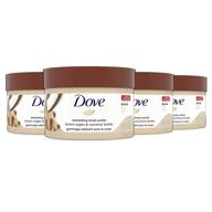 🧖 dove brown sugar & coconut butter body scrub: rejuvenate and nourish with silky smooth skin - 10.5 oz, 4 count logo