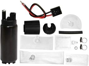 img 4 attached to GSS342 255 LPH High Flow Pressure Electric Intank Fuel Pump (Dark Black)