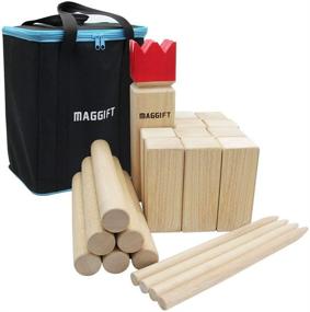 img 4 attached to Outdoor Backyard Carrying Bag for Maggift Kubb