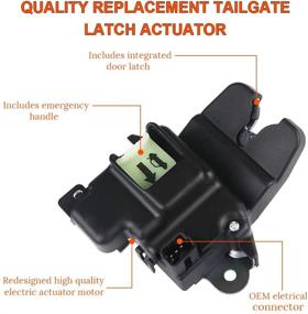 img 3 attached to 🔒 WMPHE Trunk Lock Latch Actuator Hyundai Elantra 2011-2016 | OE# 81230-3X010 Tailgate Latch Lock Actuator with Emergency Handle