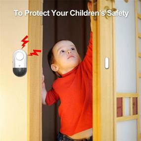 img 1 attached to Улучшенная безопасность с Toeeson 120DB звуковой сигнализацией на дверное и оконное открытие: защита детей и домов.