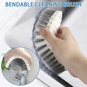 img 2 attached to 🧹 Versatile 6-Piece Kitchen Cleaning Brush Set for Multiple Surfaces: Bendable Clean Brush, Grips Dish Brush, Kitchen Scrub Brush, Bottle Brush, Pot Brush, and Shoe Brush – Ideal for Bathroom, Floor, Shower, Tile, Kitchen