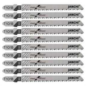 img 4 attached to 🔪 50-Pack T-Shank Contractor Jigsaw Blades - 4 Inch, 10 TPI, High Speed Carbon Steel for Clean & Precise Straight Cuts in Wood Boards, PVC Plastic