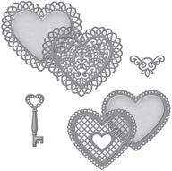 ✂️ unlock your creativity with spellbinders s5-204 shapeabilities lace hearts die templates logo