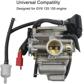 img 2 attached to 🛵 High-Performance GOOFIT PD24J Carburetor for GY6 150cc ATV Scooter with 157QMJ Engine