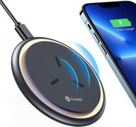 andobil wireless charger: 10w/7.5w fast wireless charging pad for iphone 13 pro max/12 pro max/samsung galaxy s21 s20 s10, note 20/10 - qi-certified logo