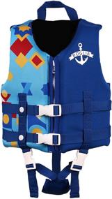 img 4 attached to Boglia Toddler Swim Vest: Adjustable Safety Strap, 👶 Floaties for Toddlers, Unisex Kid Vest Floation Swimsuit Swimwear
