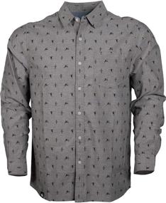 img 4 attached to Showboat Oxford Shirt Charcoal Large Men's Clothing
