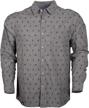 showboat oxford shirt charcoal large men's clothing logo